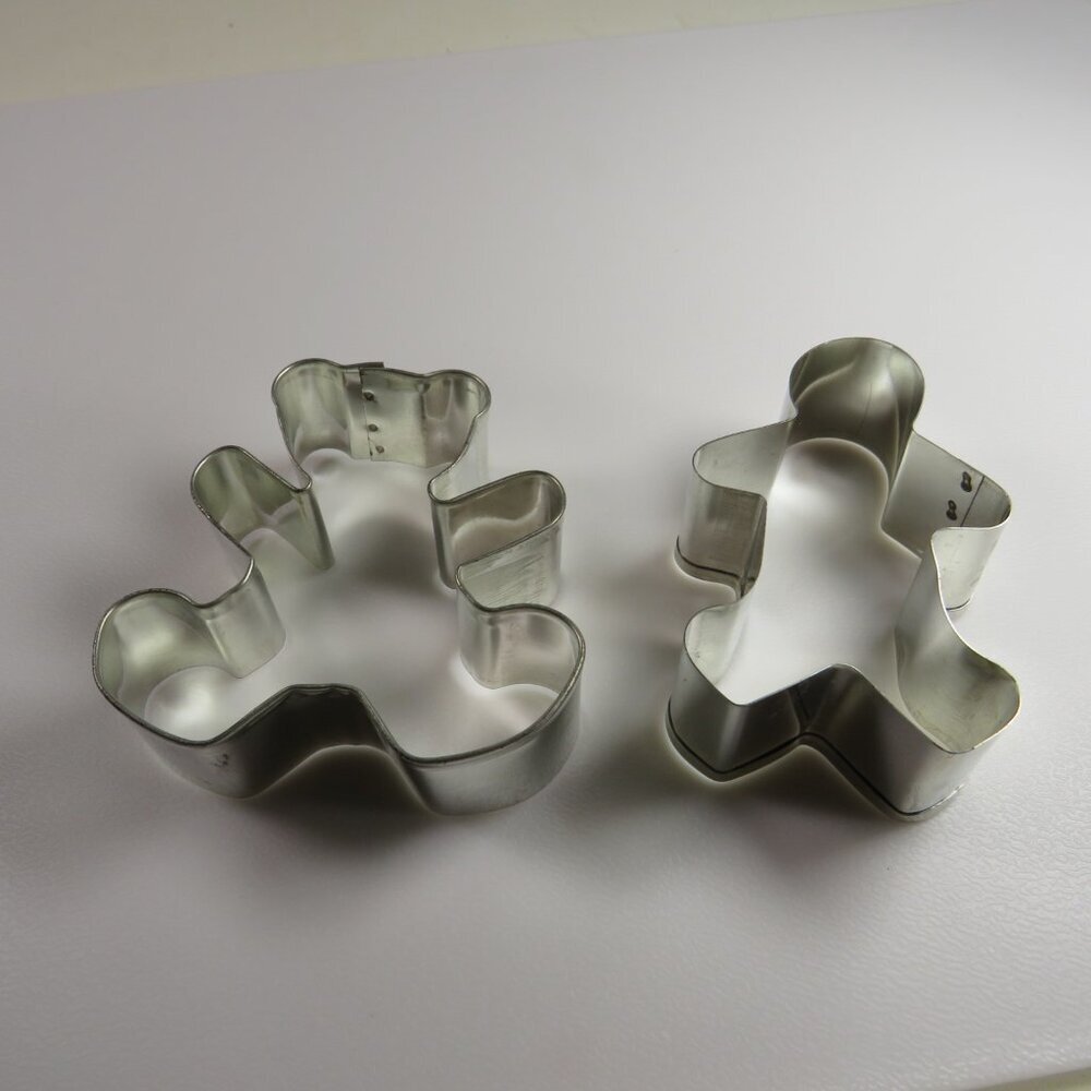Cookie Cutters Metal Person & Teddy Bear (Gingerbreadman/woman)